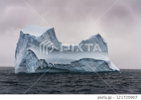 Iceberg drifting off the coast of South Georgia. Antarctica. Iceberg drifting off the coast of South Georgia. Antarctica. 121720907