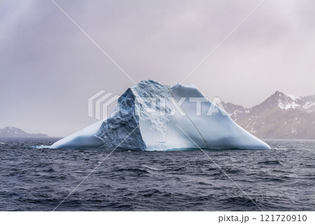 Iceberg drifting off the coast of South Georgia. Antarctica. Iceberg drifting off the coast of South Georgia. Antarctica. 121720910