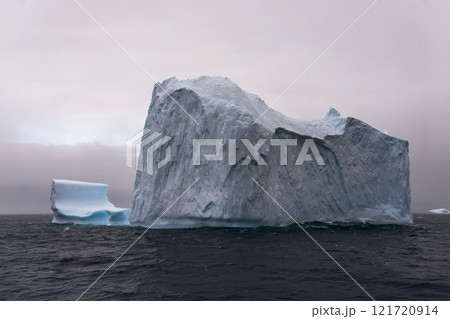 Iceberg drifting off the coast of South Georgia. Antarctica.  121720914
