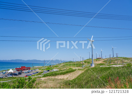 SDGs7　クリーンエネルギー　太陽光発電と風力発電 121721328