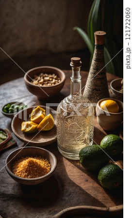 Mezcal de Pechuga with Traditional Mexican Offerings Mezcal de Pechuga with Traditional Mexican Offerings 121722060