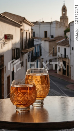 Glass of Jerez with Flamenco Charm 121722171