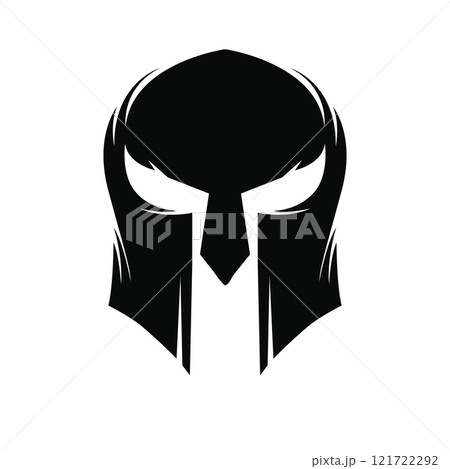Spartan Helmet Graphic Illustration logo 121722292