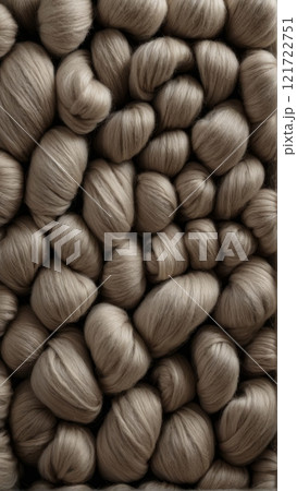 Close-Up of Wool Yarn Skeins 121722751