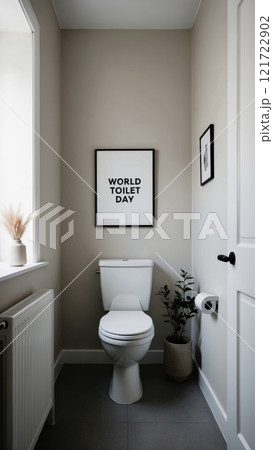 World Toilet Day: Clean and Modern Restroom Interior 121722902
