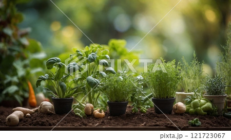 Vegan Garden of Abundance: A Green and Sustainable Oasis 121723067