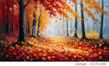 Autumn Dance of Leaves Autumn Dance of Leaves 121723208