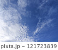 A Serene Morning Sky with Cotton Clouds 121723839