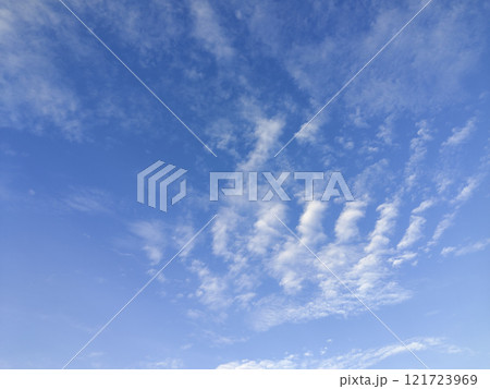 Blue Sky with Wispy Clouds Blue Sky with Wispy Clouds 121723969