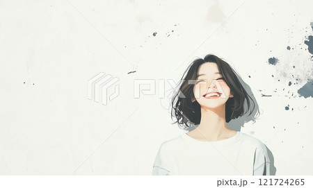 若い女性 121724265