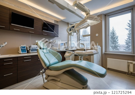 Ultra-modern dental office equipment. 121725294