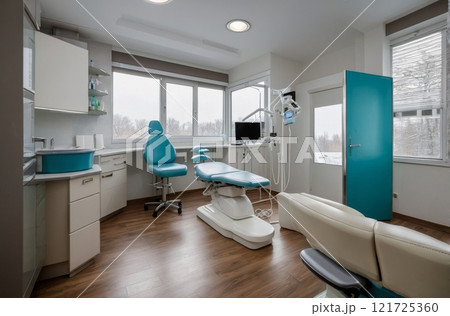 Ultra-modern dental office equipment. 121725360
