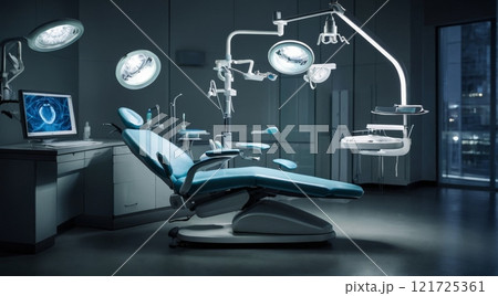Ultra-modern dental office equipment. 121725361
