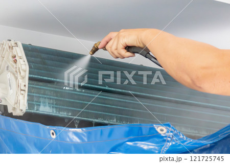 air conditioning cleaning service with water spray air conditioning cleaning service with water spray 121725745