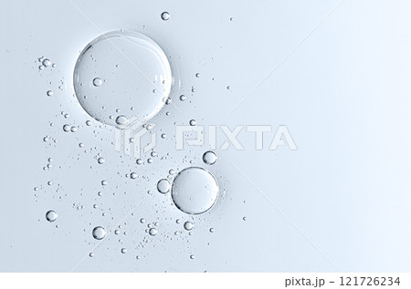 The texture of a cosmetic skin serum or body gel or moisturizer or shampoo. Copy space 121726234