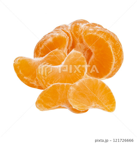 Citrus tangerine fruit isolated on the white background 121726666