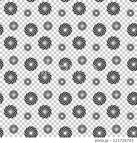 シームレスパターン　毛卍文 121726783