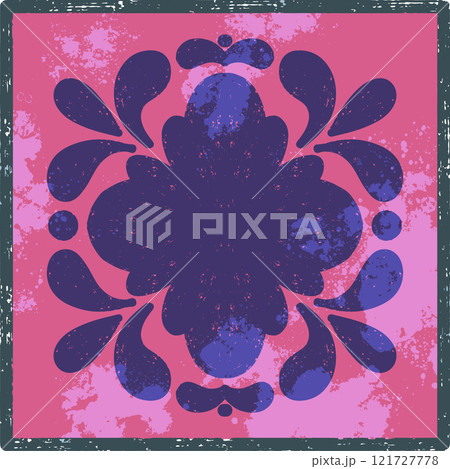 vintage background with ornate elegant abstract floral ornament 121727778