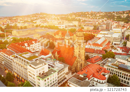 Stiftskirche church in Stuttgart, Germany, travel destination Stiftskirche church in Stuttgart, Germany, travel destination 121728743