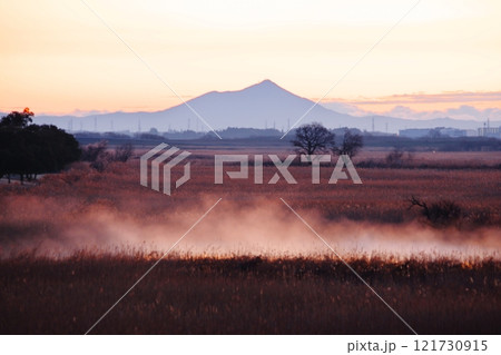 渡良瀬遊水地から望む筑波山 渡良瀬遊水地から望む筑波山 121730915