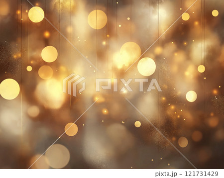 Abstract festive background in warm brown and gold tones 121731429