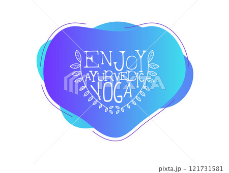 Yoga Studio Template, Enjoy Ayurvedic Yoga, Design Element Can Be Used for Logo, Business Card, Invitation, Flyer Vector Illustration Yoga Studio Template, Enjoy Ayurvedic Yoga, Design Element Can Be Used for Logo, Business Card, Invitation, Flyer Vector Illustration 121731581