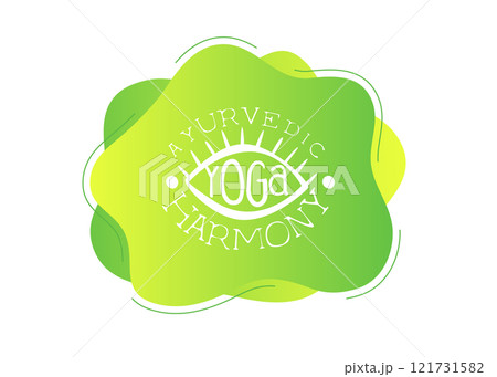 Yoga Studio Template, Ayurvedic Harmony, Design Element Can Be Used for Logo, Business Card, Invitation, Flyer Vector Illustration Yoga Studio Template, Ayurvedic Harmony, Design Element Can Be Used for Logo, Business Card, Invitation, Flyer Vector Illustration 121731582