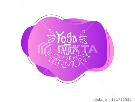 Yoga Studio Template, Enjoy Ayurvedic Harmony, Design Element Can Be Used for Logo, Business Card, Invitation, Flyer Vector Illustration Yoga Studio Template, Enjoy Ayurvedic Harmony, Design Element Can Be Used for Logo, Business Card, Invitation, Flyer Vector Illustration 121731583