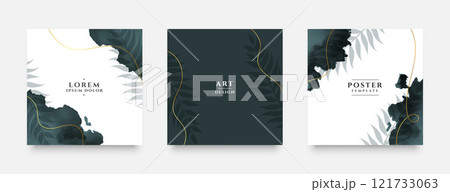 abstract grunge template for social media invitation 121733063