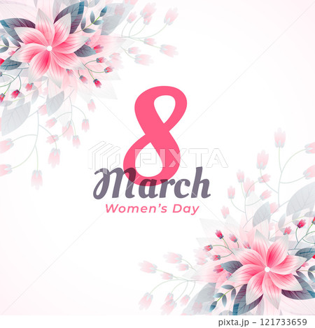 elegant women's day flower card design for the event elegant women's day flower card design for the event 121733659