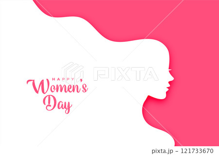 flat style happy women's day creative card design flat style happy women's day creative card design 121733670
