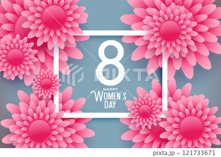 nice womens day flower greeting wishes card design nice womens day flower greeting wishes card design 121733671