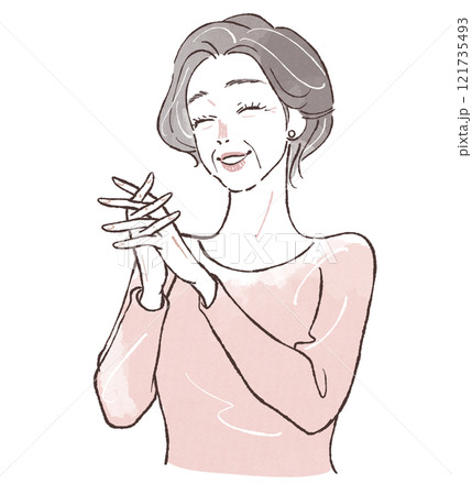 キレイシニア女性喜ぶ キレイシニア女性喜ぶ 121735493