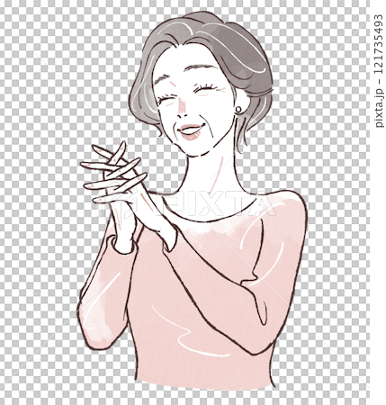 キレイシニア女性喜ぶ キレイシニア女性喜ぶ 121735493