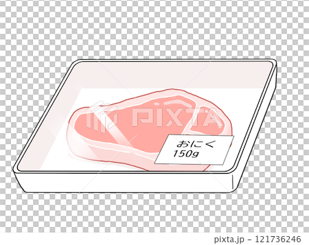 成包出售的生肉插圖 成包出售的生肉插圖 121736246