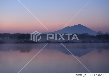 母子島遊水池、筑波山、茨城県 母子島遊水池、筑波山、茨城県 121736458