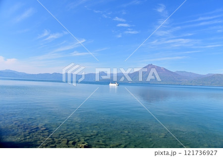広々とした支笏湖 広々とした支笏湖 121736927