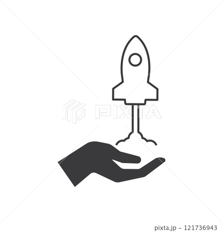 Rocket logo icon Rocket logo icon 121736943