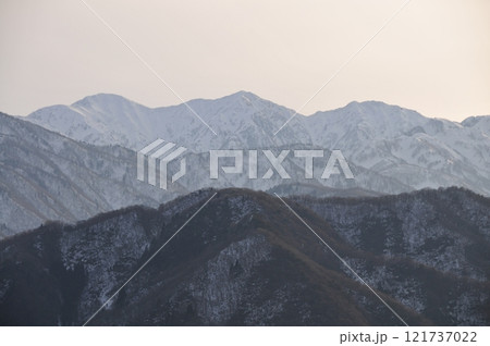 雪の毛勝三山 121737022