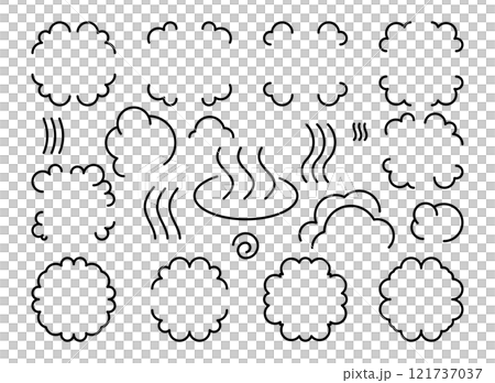 溫暖的蒸氣和蒸氣的治癒形象 121737037