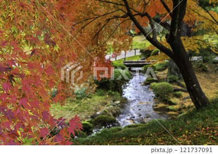 紅葉が美しい兼六園 紅葉が美しい兼六園 121737091