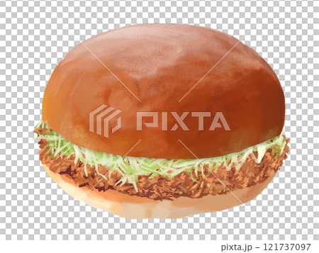 Pork cutlet burger Pork cutlet burger 121737097