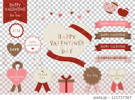 情人節框架_插圖_設計_格子圖案02 121737367