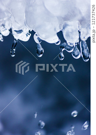 川岸の氷	 121737426