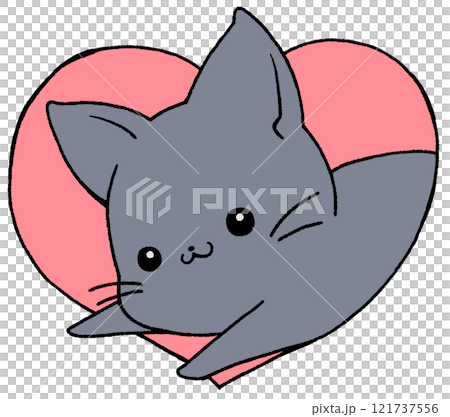 More black cats coming out of the heart 121737556