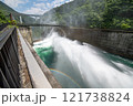 滝沢ダム放水路放水 121738824