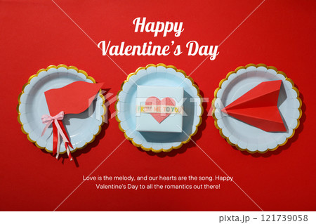 Valentine's Day, poster for the holiday of lovers. 121739058