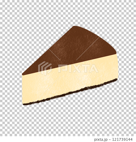 Simple cute cheesecake illustration Simple cute cheesecake illustration 121739144
