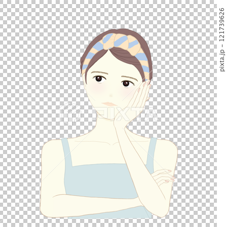 A woman who is worried 121739626