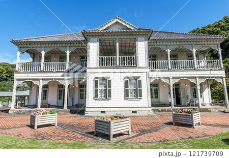 熊本県宇城市　世界遺産の三角西港浦島屋 121739709